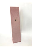 Yerli Üretim Moscow Model Süet Kumaş Pembe Renk 40/10 Cm Ayaklı Takı Sergileme Standı