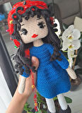 Amigurumi Türkan Şoray Al Yazmalım Yeşilçam Örgü Bebek