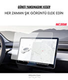 Tesla Model 3 ve Model Y Navigasyon ve Multimedya Uyumlu Mat Ekran Koruyucu