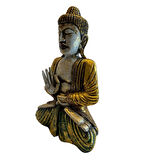 Ahşap El Yapımı Oturan Buda