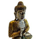 Ahşap El Yapımı Oturan Buda