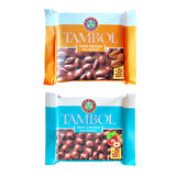 Kahve Dünyası Tambol Tam Fındıklı Sütlü Çikolata ve Tambol Tam Bademli Sütlü Tablet Çikolata 77+77gr