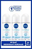 Nivea Kadın Roll-on Deodorant Fresh Natural 50ml, 48 Saat Koruma, X3 Adet