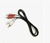 Logi 1.5 metre 2 RCA için 2 RCA erkek-erkek kablo hat TV DVD kablosu ses Video AV kablosu