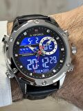 NAVİFORCE DİJİTAL ANALOG ALARMLI ,KRONOMETRE VE AYDINLATMALI SPOR ŞIK ERKEK KOL SAATİ