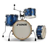 Sonor AQX Jazz 4-Parça Akustik Davul Seti (Blue Ocean Sparkle)