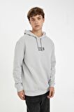 DeFacto Marvel Logo Only Regular Fit Kapüşonlu Sweatshirt C6513AX24AUGR184