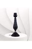 Siyah Metal Abajur Ayağı Klasik Model Desenli Şık Tasarım Ayk00245