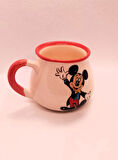 Mickey Mouse Baskılı Seramik El Yapımı Mug Kupa