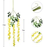 Yapay Çiçek Sarkan 3 Dallı Akasya 90cm SARI