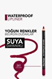 Flormar Waterproof Lipliner - Suya Dayanıklı Dudak Kalemi No:241 Sour Cherry 1.14 g 8690604567553