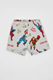 Erkek Bebek Marvel Comics Penye Uzun Kollu Şort Pijama Takımı