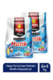 Happy Clean Toz Çamaşır Deterjanı Renkli ve Beyazlar için 6 kg + 4 kg