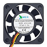 Xmer 40X40X10Mm 24V 0.10A 3 Kablolu Fan