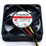 Sunon  40x40x10mm 12v 3 Kablo Fan KDE1204PFV3