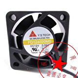 YS Tech 40x40x20mm 12v 0,06A 3 Kablo Fan FD124020MS
