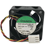Sunon 40x40x20mm 12v 1,1W/0,09 2 Kablo Fan KD1204PKBX-8