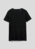 Benetton Bisiklet Yaka Siyah Kadın T-Shirt 3GA2E16A0