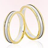 Sarı Beyaz Altın Alyans 8301