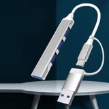İpek Yıldızı® 4 Port'lu Bağlantı İstasyonu Ultra İnce USB Bölücü TYPE-C tipi Çoklu Arayüz Adaptörü Multi Usb Çoklayıcı