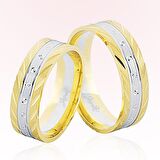 Sarı Beyaz Altın Alyans 8307