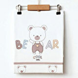Minituffy Penye Bear Desenli Battaniye 85x80 Cm 1004