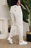 Erkek Casual Slim Fit Cord Desenli Kumaş Pantolon