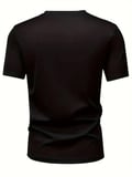 Baskılı Oversize Bisiklet Yaka Tshirt  iyah