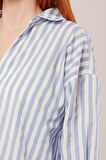 Çizgili Rahat Kesim avi Gömlek