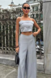 Crop Plazzo Pantolon Takım 1015508