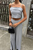 Crop Plazzo Pantolon Takım 1015508