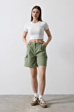 Cargo Cepli Şort  Haki