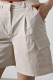 Cargo Cepli Şort  Taş