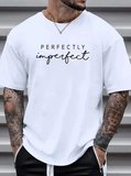 Erkekler Için PERFECTY Günlük Tişört  Beyaz
