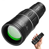 16x52 Optik Lens Monoküler Teleskop Dürbün, Gece Görüşlü Avcılık Ve Kamp Dürbünü + Saklama Kılıfı
