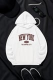 New York Baskılı Oversize Sweatshirt