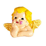 Uretti - Ayşe 7362 5742 El Yapımı 3'lü Sevimli Melek Magnet Seti - 4 x 5 cm