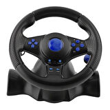 Titreşimli 4in1 PC/XBOX360/PS3/PS2 USB Oyuncu Bilgisayar Oyun Direksiyon Seti Tak/çalıştır