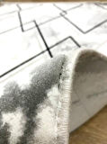 Hoom Rugs Asperos 4388 B Gri Siyah Modern Salon Halısı