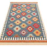 Eko Halı Nomad Kilim NMD 04 Navy Yıkanabilir Kilim