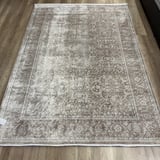 Hoom Rugs Elegant 004 Vizon Bej Doğal Elyaf Yansımalı Klasik Desenli Salon Halısı
