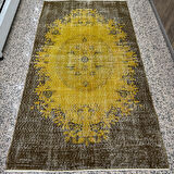 Hoom Rugs Vintage Sarı Göbekli 110x200 2,20 M2 Vintage Halı