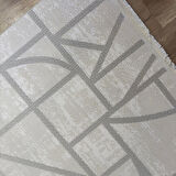 Hoom Rugs Grandy 5212 Krem Kaymaz Pamuk Taban Modern Halı