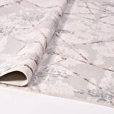 İpek Mekik Halı Filiya 11254 Krem Gri Modern Salon Halısı