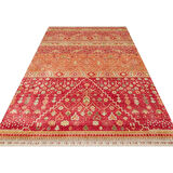 Hoom Rugs Nepal ZR 17 Yün Viskon Tensel Red Autumn Otantik Modern Uşak Desenli Halı