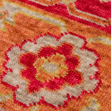 Hoom Rugs Nepal ZR 17 Yün Viskon Tensel Red Autumn Otantik Modern Uşak Desenli Halı