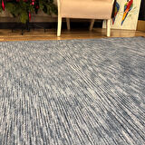 Luxess Kilim Blue Hav Toz Vermez Kaymaz Kolay Kullanımlı Yıkanabilir Düz Renk Kilim
