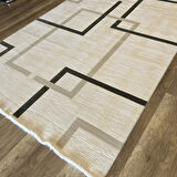 İpek Halı Sardes 6416 A Krem Yeşil Modern Salon Halısı