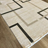 İpek Halı Sardes 6416 A Krem Yeşil Modern Salon Halısı