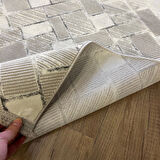 Hoom Rugs Zenith 1087 Gri Antibakteriyel Spor Saçak Halı